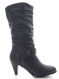 Damen Stiefel warm gefüttert Black # 794