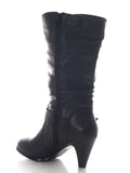 Damen Stiefel warm gefüttert Black # 794