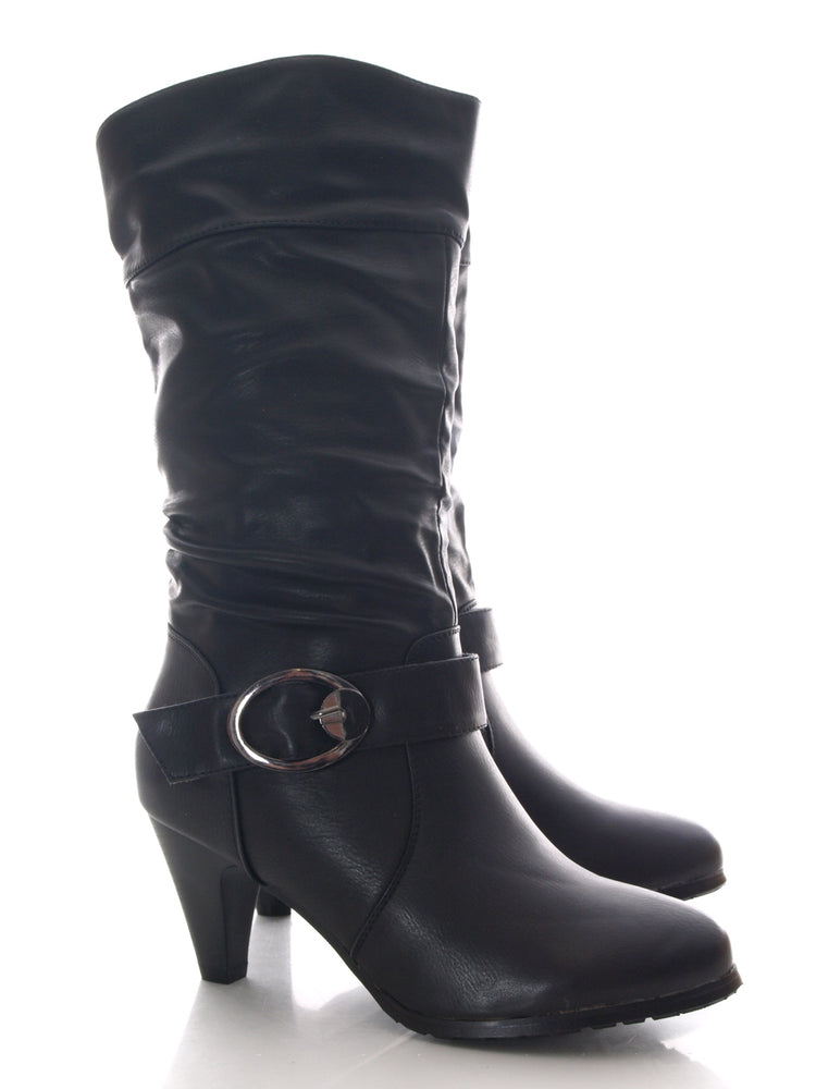 Bottes pour femme fourrées chaudes noir n° 794