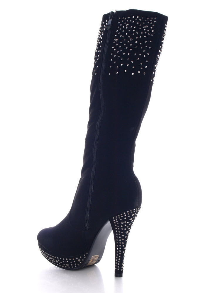 Bottes femme doublées chaud noir # 518