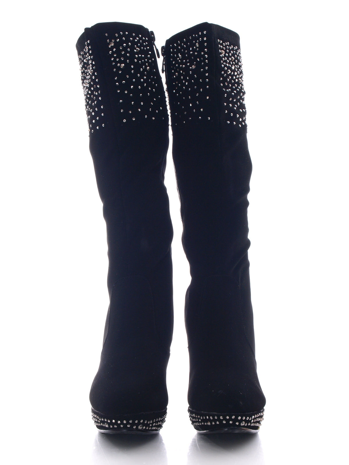 Bottes femme doublées chaud noir # 518