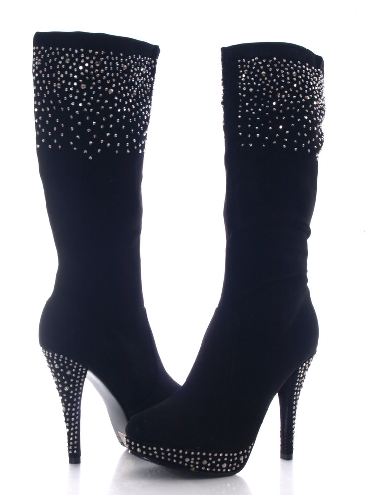 Women's boots, warm lined, black # 518