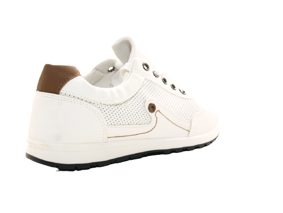 Men's Casual Sports Shoes Trainers Running Shoes Sneakers White # 9065-2