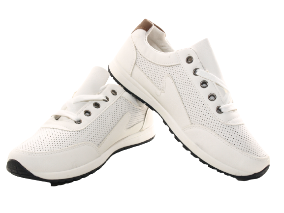 Men's Casual Sports Shoes Trainers Running Shoes Sneakers White # 9065-2