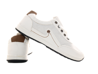 Herren Freizeit Sport Schuhe Turnschuhe Laufschuhe Sneaker White # 9065-2