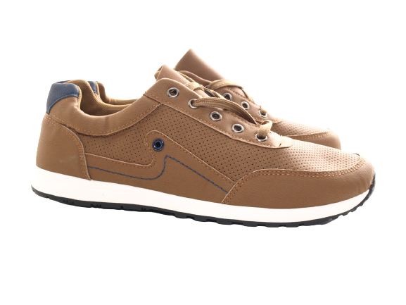 Herren Freizeit Sport Schuhe Turnschuhe Laufschuhe Sneaker Brown # 9065-8