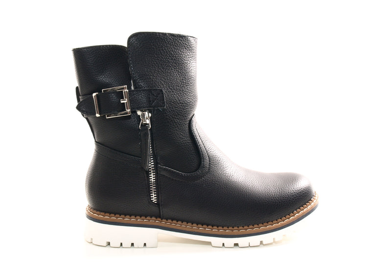 Damen Stiefeletten Boots Outdoor Winterboots warm gefüttert Black # 546
