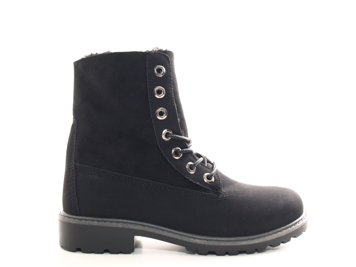 Women's ankle boots lace-up boots outdoor winter boots warm lined black # 2