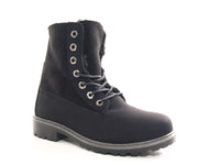 Damen Stiefeletten Schnürr Boots Outdoor Winterboots warm gefüttert Black # 2