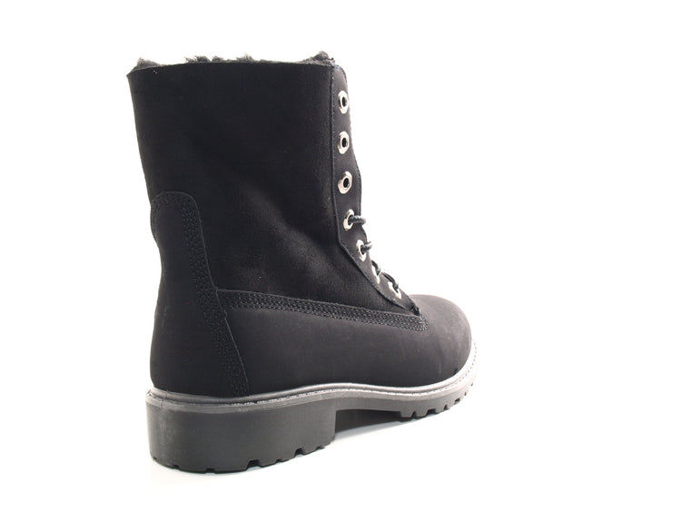 Women's ankle boots lace-up boots outdoor winter boots warm lined black # 2