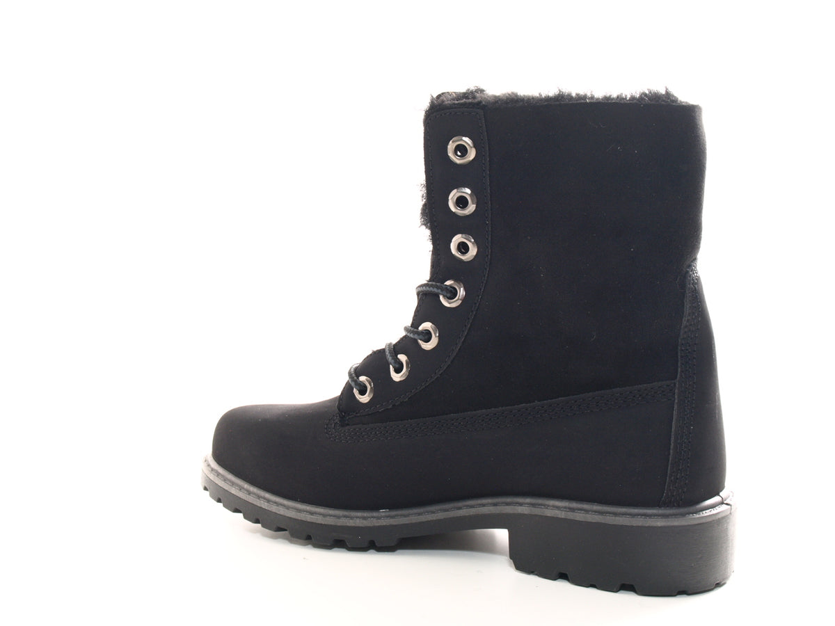 Women's ankle boots lace-up boots outdoor winter boots warm lined black # 2
