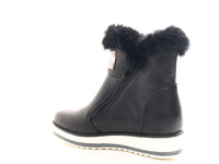 Damen Stiefeletten Biker Boots Outdoor Winterboots warm gefüttert Black # 931