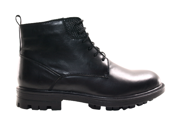Herren Winter Stiefeletten Boots warm gefüttert Black # 608