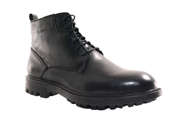 Herren Winter Stiefeletten Boots warm gefüttert Black # 608