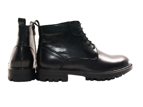 Herren Winter Stiefeletten Boots warm gefüttert Black # 608