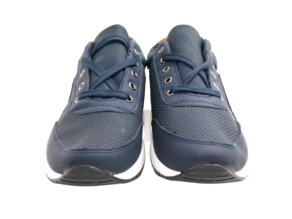Chaussures de sport décontractées pour hommes, baskets, chaussures de course, sneakers bleu # 9065-4