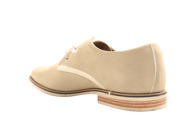 Chaussures de ville homme design richelieus habillées cuir aspect daim beige # 226005
