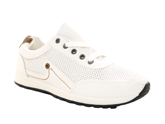 Men's Casual Sports Shoes Trainers Running Shoes Sneakers White # 9065-2