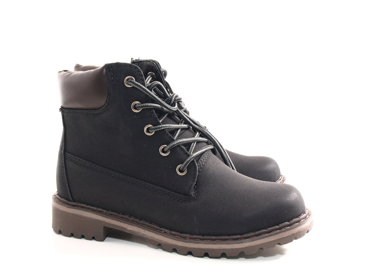 Bottines d'extérieur pour femmes, bottes d'hiver, noir # 602