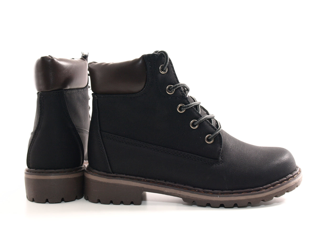 Bottines d'extérieur pour femmes, bottes d'hiver, noir # 602