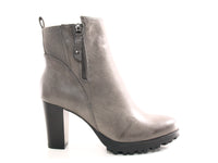 Damen Ankle Boots Stiefelette warm gefüttert Grey # 482