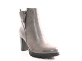 Damen Ankle Boots Stiefelette warm gefüttert Grey # 482