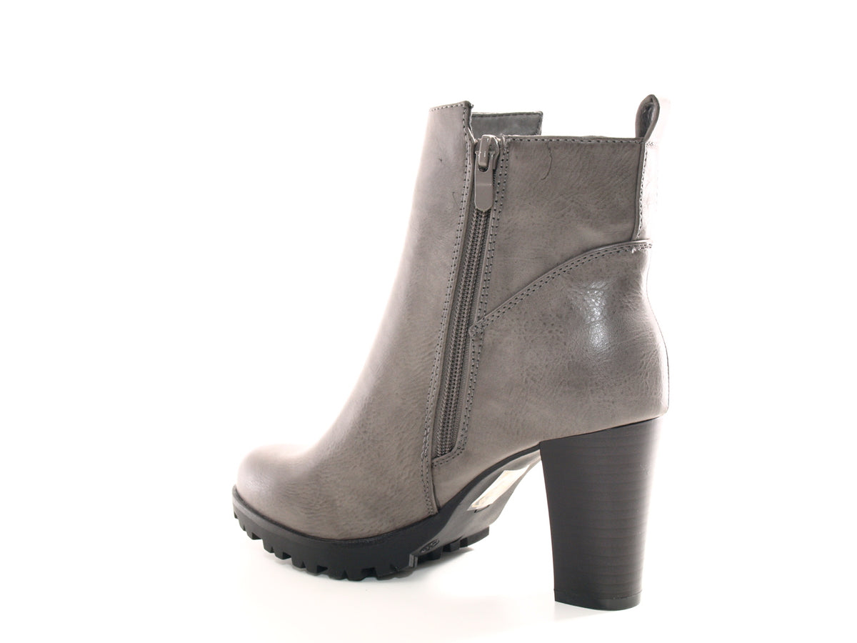 Bottines femme fourrées gris # 482