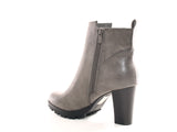 Damen Ankle Boots Stiefelette warm gefüttert Grey # 482