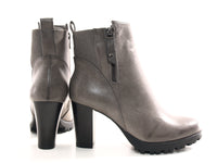 Damen Ankle Boots Stiefelette warm gefüttert Grey # 482