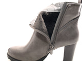 Damen Ankle Boots Stiefelette warm gefüttert Grey # 482