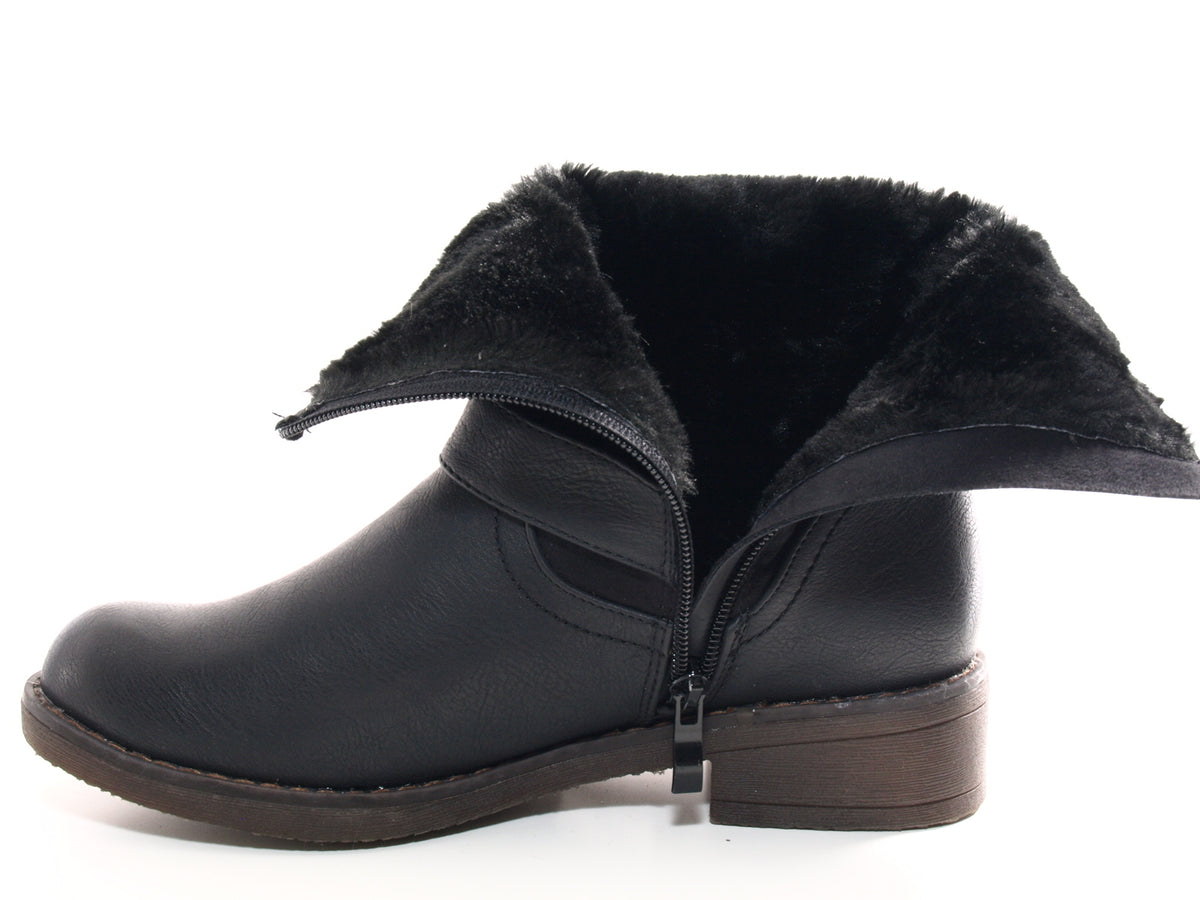 Women's ankle boots outdoor winter boots warm lined black # 549