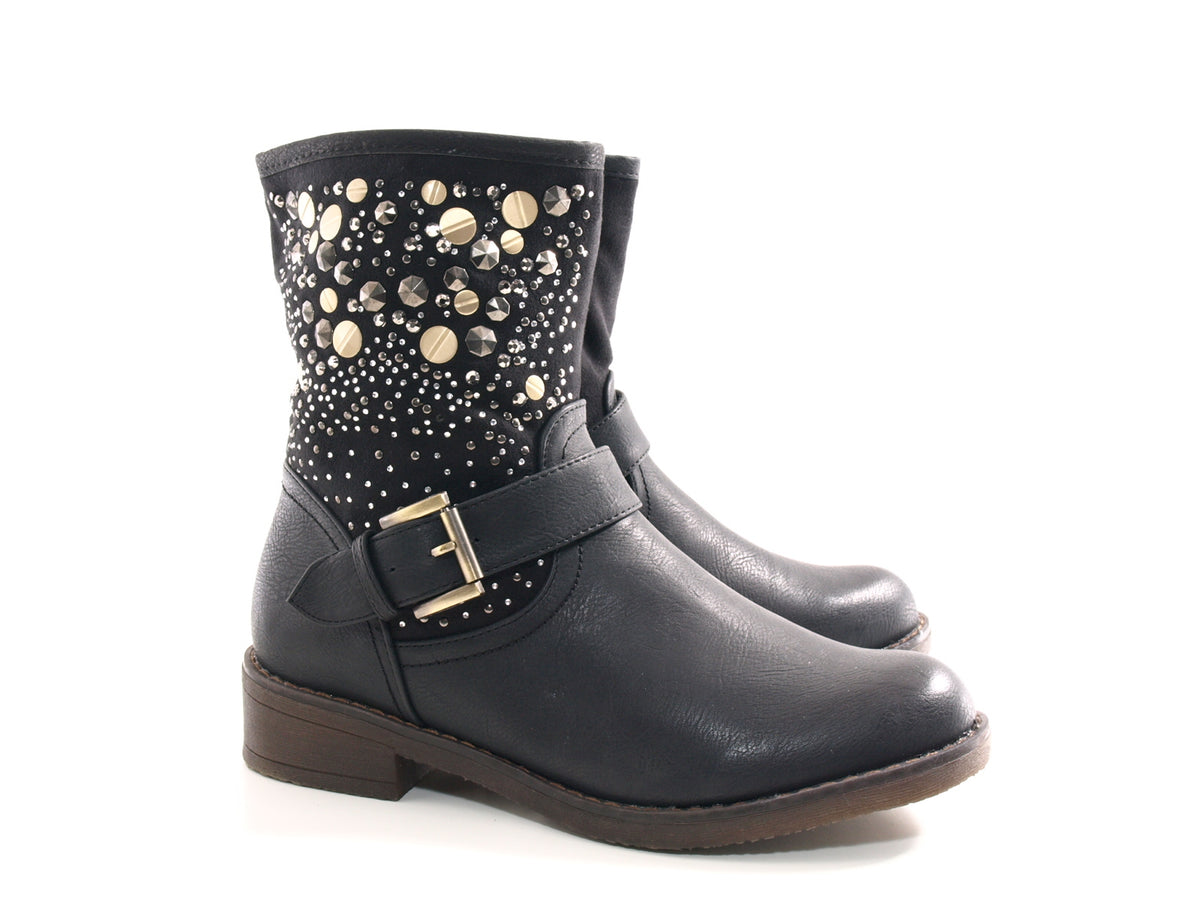 Women's ankle boots outdoor winter boots warm lined black # 549
