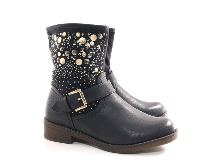 Women's ankle boots outdoor winter boots warm lined black # 549
