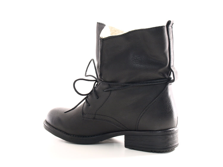 Bottines femme boots outdoor bottes d'hiver fourrées chaudes noir # 094