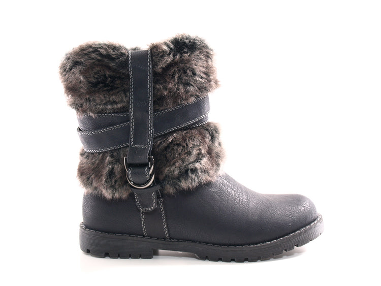 Women's ankle boots outdoor winter boots warm lined black # 166