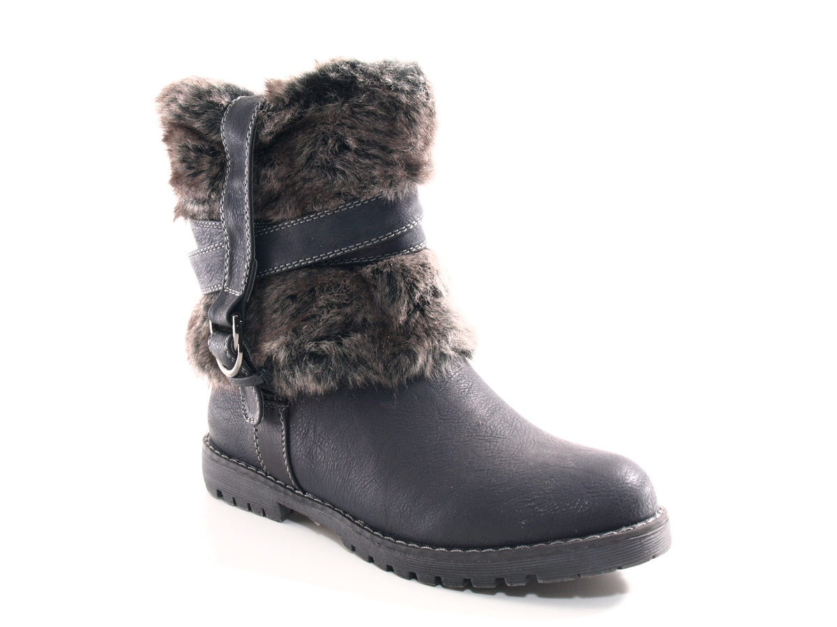 Women's ankle boots outdoor winter boots warm lined black # 166