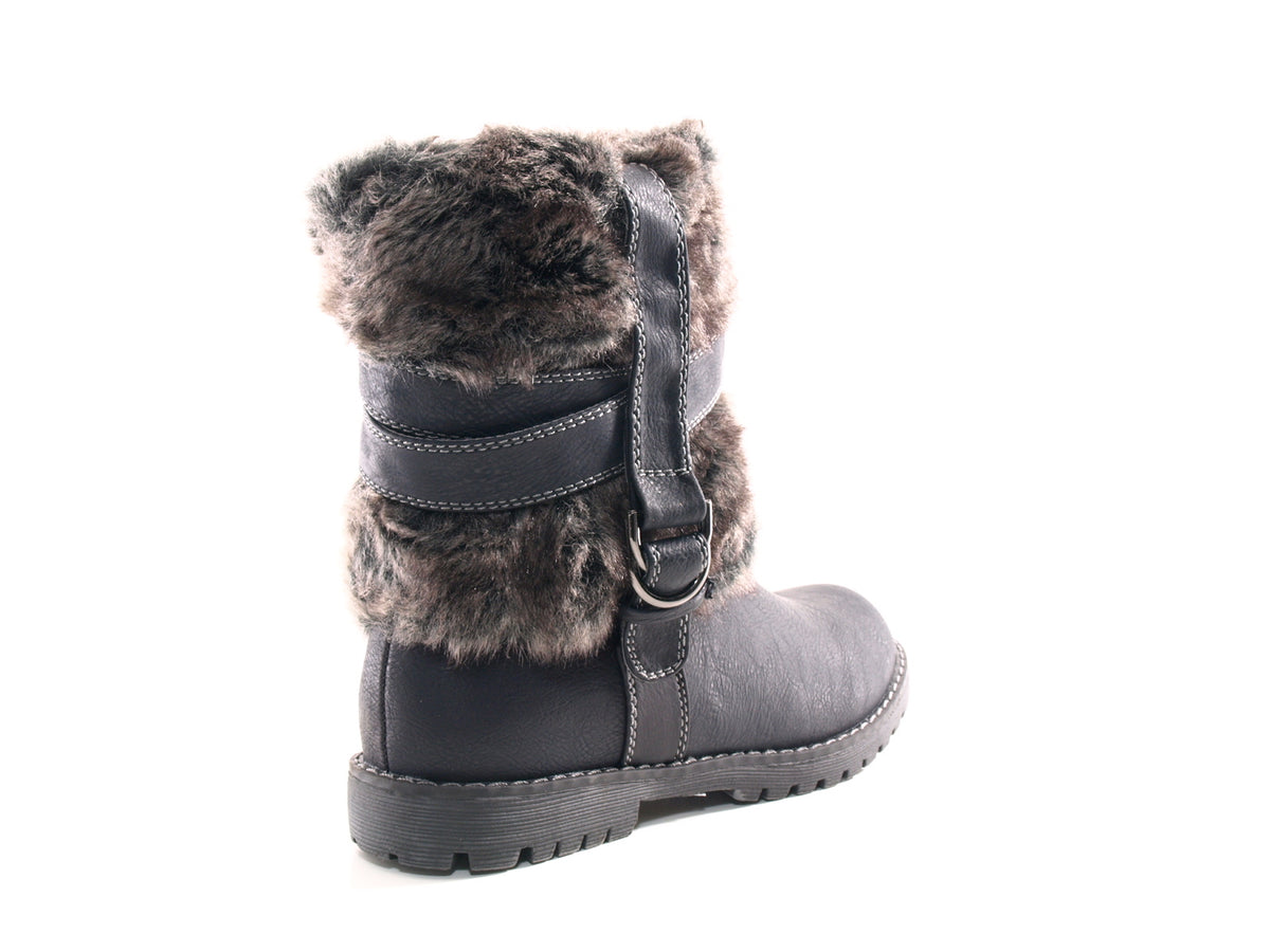 Women's ankle boots outdoor winter boots warm lined black # 166
