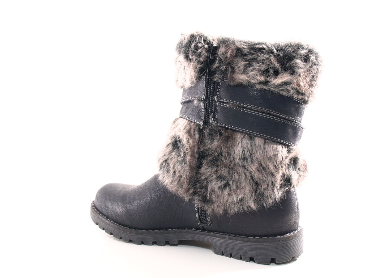 Women's ankle boots outdoor winter boots warm lined black # 166