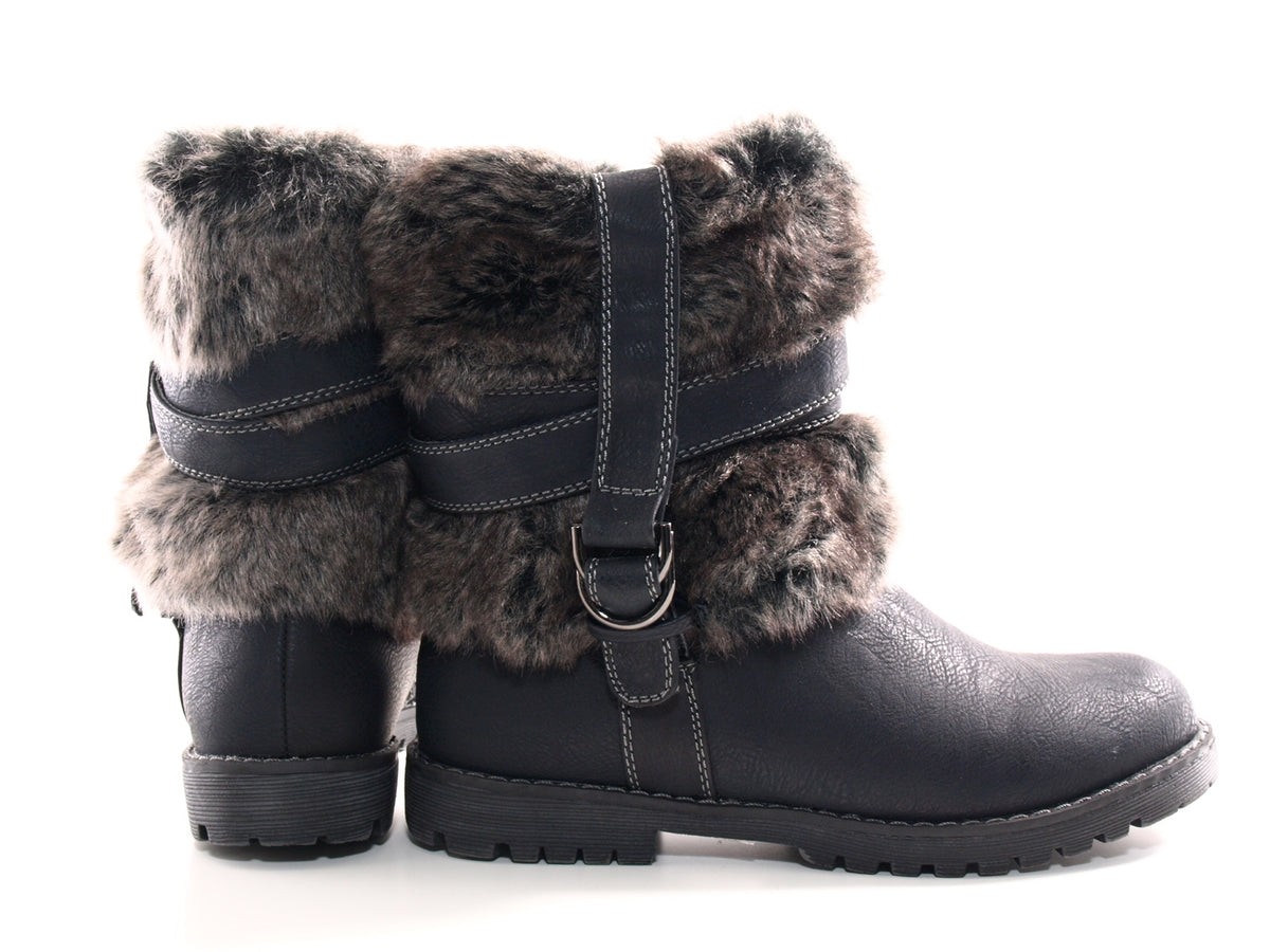 Women's ankle boots outdoor winter boots warm lined black # 166