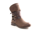 Damen Stiefeletten Boots Outdoor Winterboots warm gefüttert Brown # 051