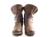 Damen Stiefeletten Boots Outdoor Winterboots warm gefüttert Brown # 051