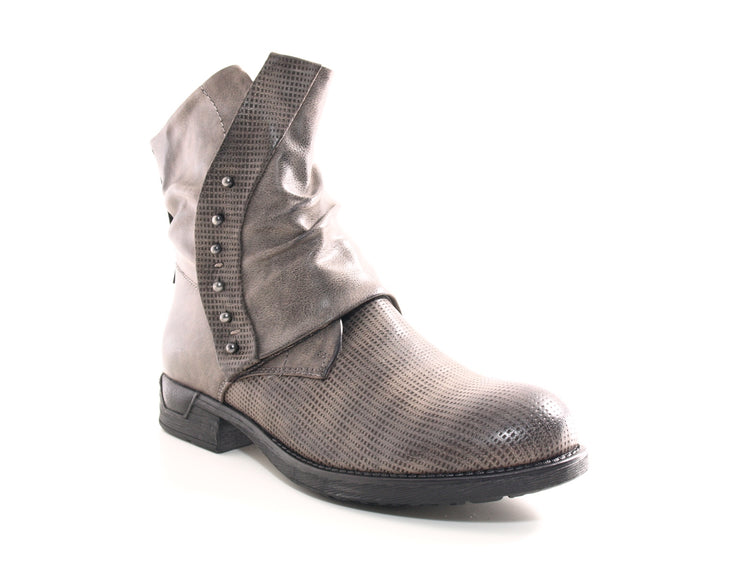 Women's Ankle Boots Biker Boots Outdoor Winter Boots warm lined Grey # 936