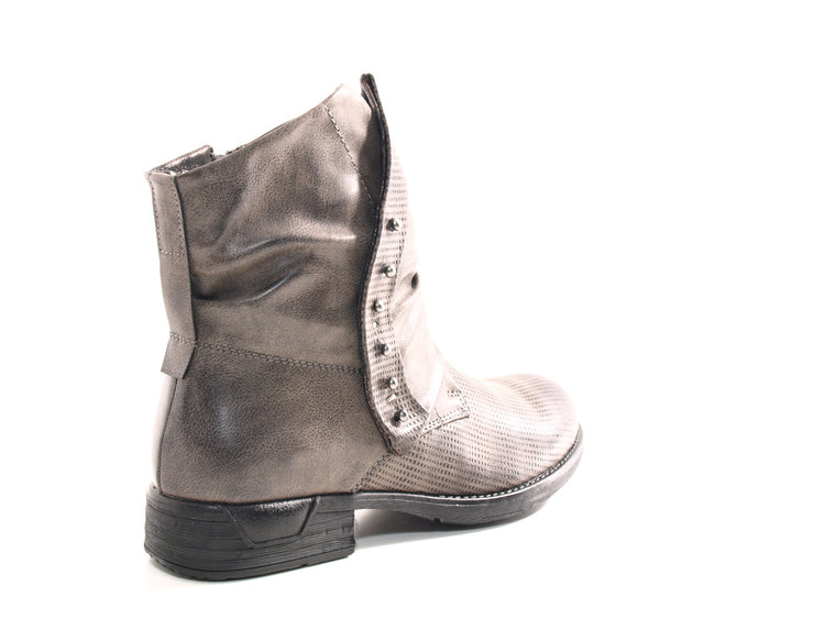Women's Ankle Boots Biker Boots Outdoor Winter Boots warm lined Grey # 936