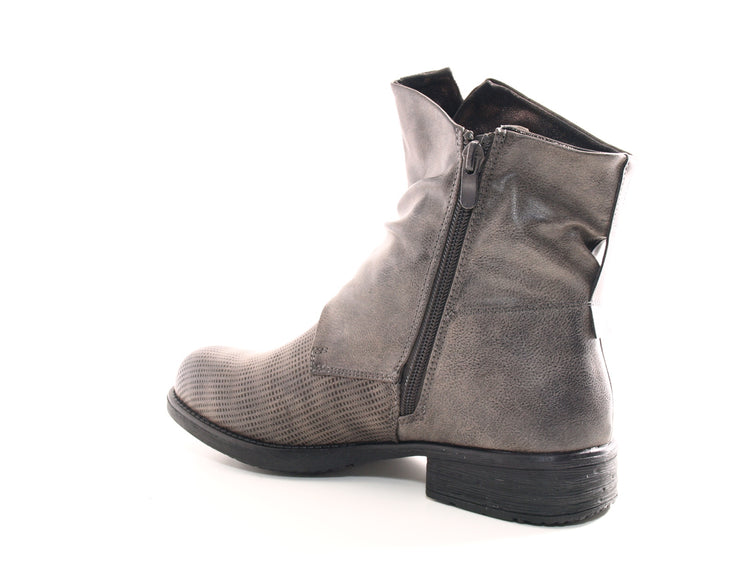 Women's Ankle Boots Biker Boots Outdoor Winter Boots warm lined Grey # 936