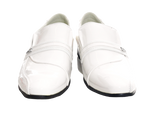 Herren Business Designer Halbschuhe Anzug Schuhe Abendschuhe Lack Optik White # 287-5
