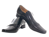 Herren Business Designer Halbschuhe Anzug Schuhe Abendschuhe Lack Optik Black # 157-8