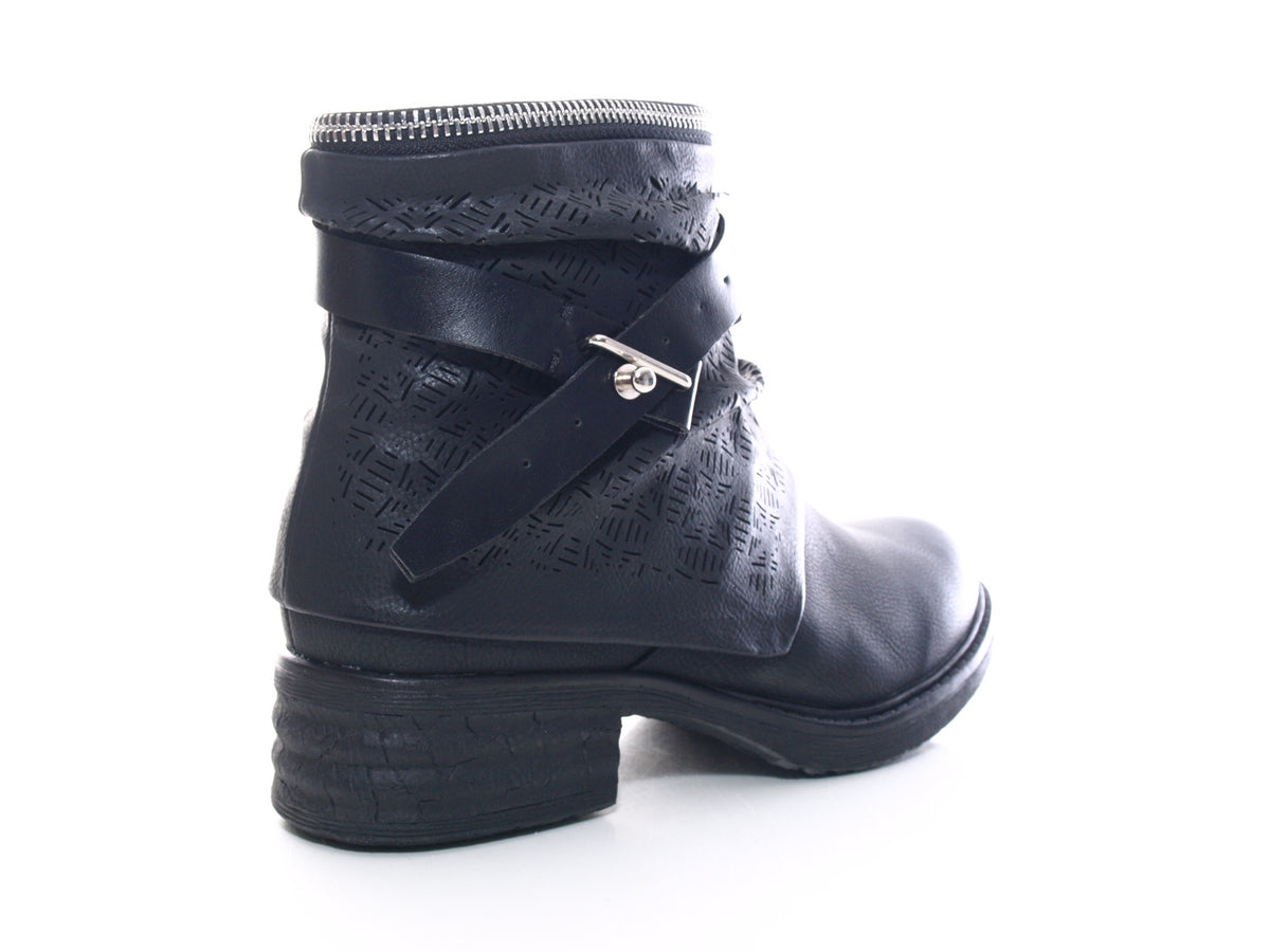 Bottines femme bottes biker bottes outdoor bottes d'hiver noir # 405