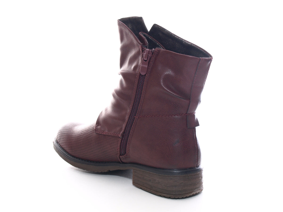 Women's ankle boots, outdoor winter boots, warm lined, wine # 936