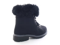 Damen Stiefeletten Schnürr Boots Outdoor Winterboots Black # 30