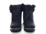 Damen Stiefeletten Schnürr Boots Outdoor Winterboots Black # 30